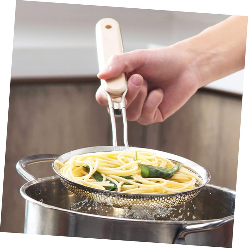 LABRIMP Stainless Steel Skimmer Spoon with Long Handle Strainer for