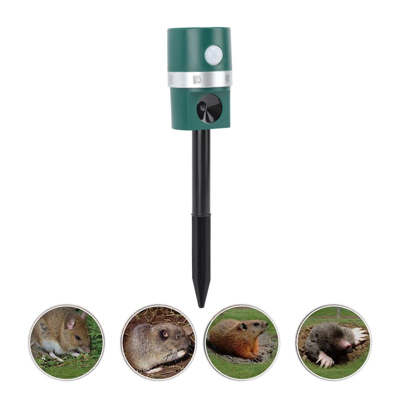 Ultrasonic Solar Animal Repeller Professional LED Solar Powered Bird Repeller