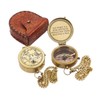 The world is a book.. Quote Solid Brass Compass With