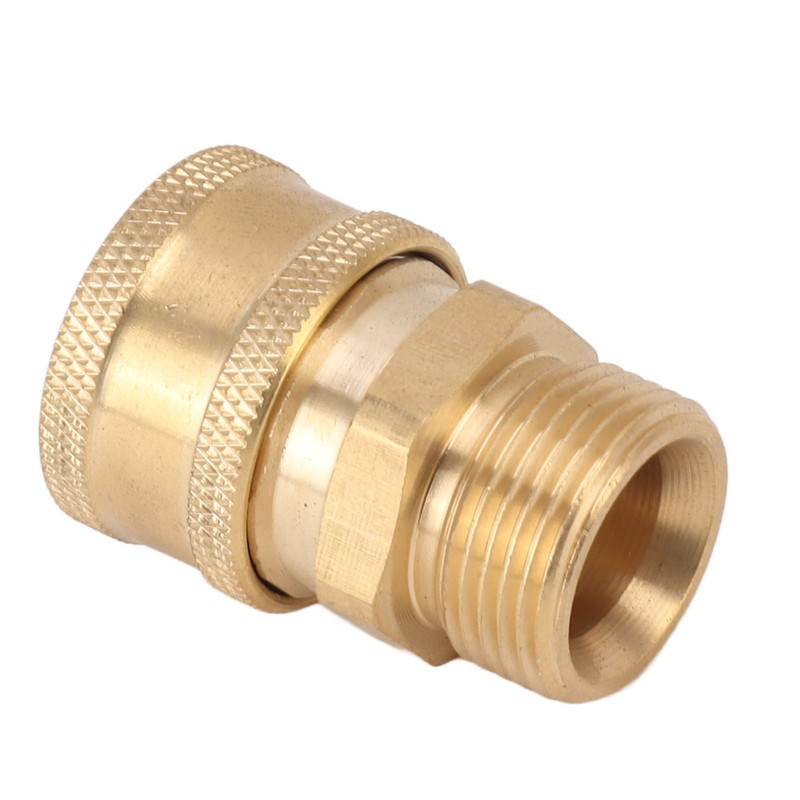 2Pcs Pure Copper M22 High Pressure Washer Fitting Adapter 3/8