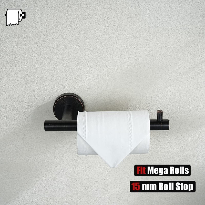JQK Bathroom Hardware Set Oil Rubbed Bronze, 5-Piece Bath Accessories