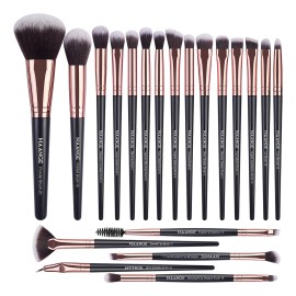 20 Piezas Brochas De Maquillaje Profesional Brochas Maquillaje Maange Set Brochas Brochas Kabuki Kit De Maquillaje Para Ojos, Cara, Labios, Nariz