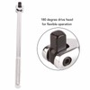 15in 1/2in Drive Breaker Bar Chrome Vanadium Steel 180 Degree