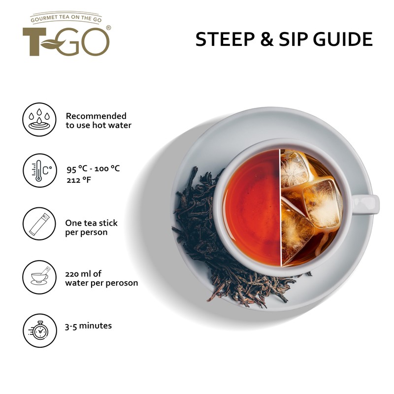 T-Go Sweet Honey Tea Organic Herbal Black Tea Bags Immunity
