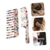 Mikinona Acetate Wide Tooth Comb Set 2pcs Rolling Comb Wide