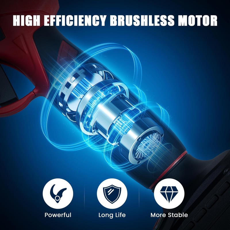 Upgraded Electric Pruning Shears, 1.6" Cutting Diameter Cordless Powered Pruner