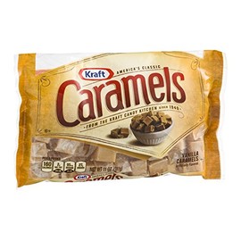 Kraft Caramels Individually Wrapped Caramel Candy Snack Bag (11 oz Bags, Pack of 12)