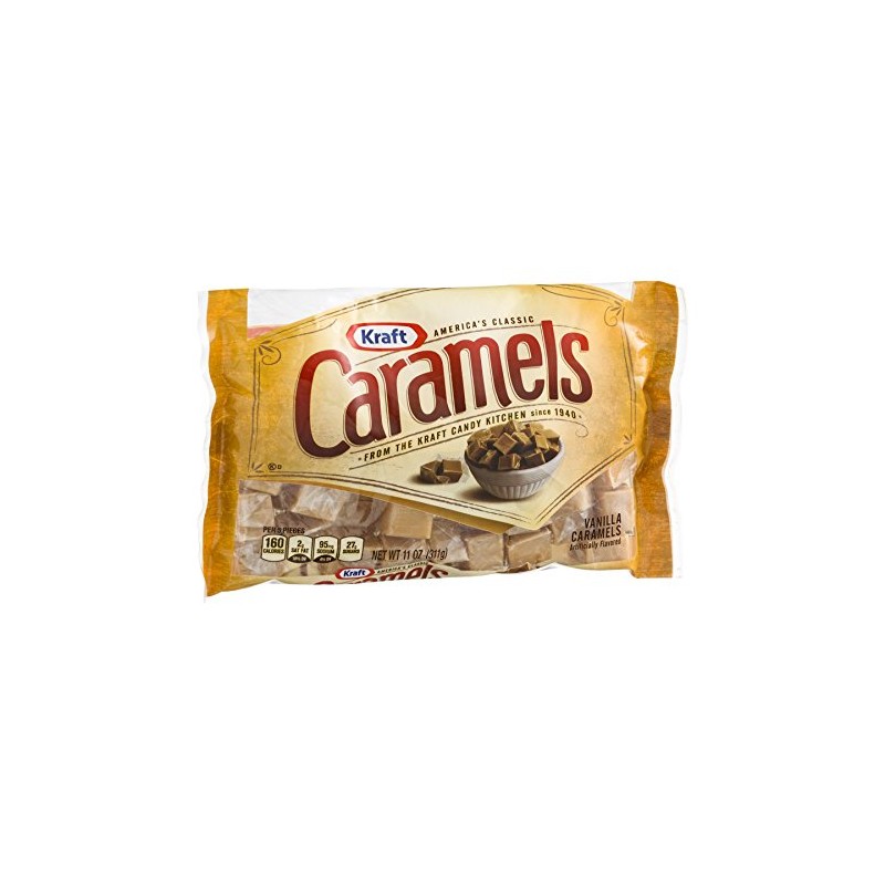 Kraft Caramels Individually Wrapped Caramel Candy Snack Bag (11 oz