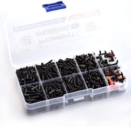 Powerti-Badminton グロメット ユニバーサル バドミントンラケット ラケット グロメット アイレット 交換用 ストリングアクセサリー ギア機器 - ブラック