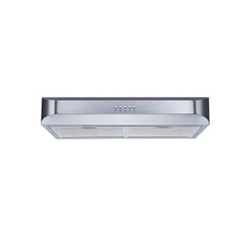 Winflo 30 In. 350 CFM Convertible Stainless Steel Under Cabinet Range Hood with Mesh filters and Charcoal Filters and Push Button Control