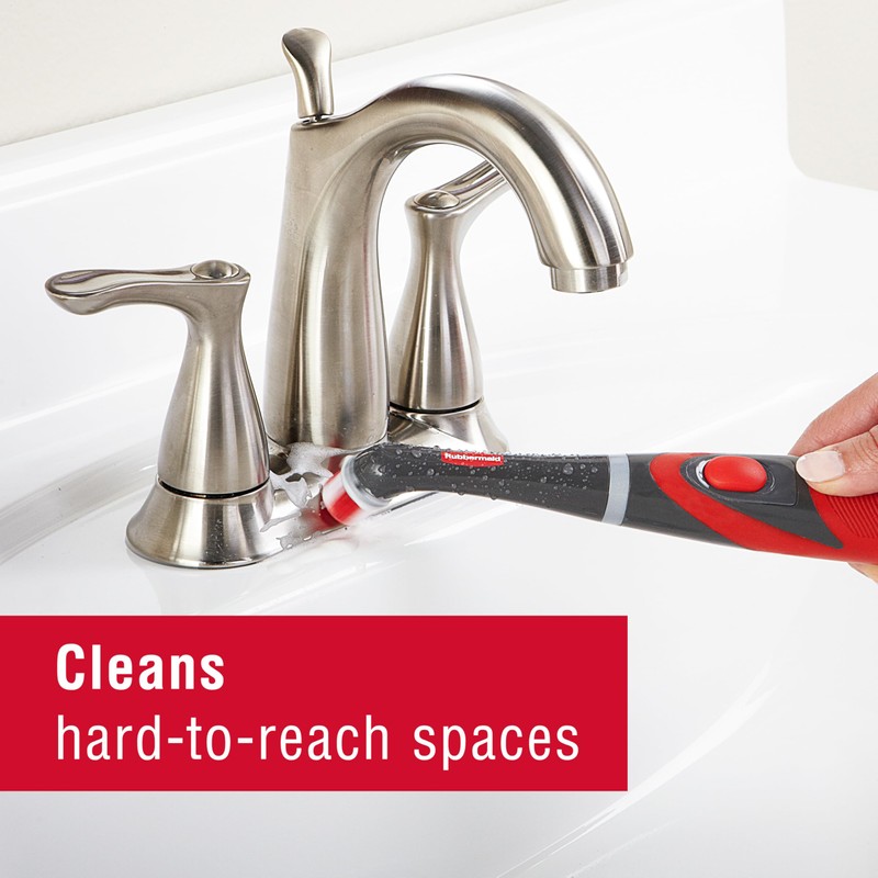 Rubbermaid Reveal Power Scrubber with Multi-Purpose Head, Cordless Electric Battery