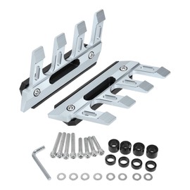 RATCHROLL 1 Set Motorcycle Fall Side Guard Front Fork Protector Front Fender Protection Mud Guards Side Guard Aluminum Alloy Titanium Tone