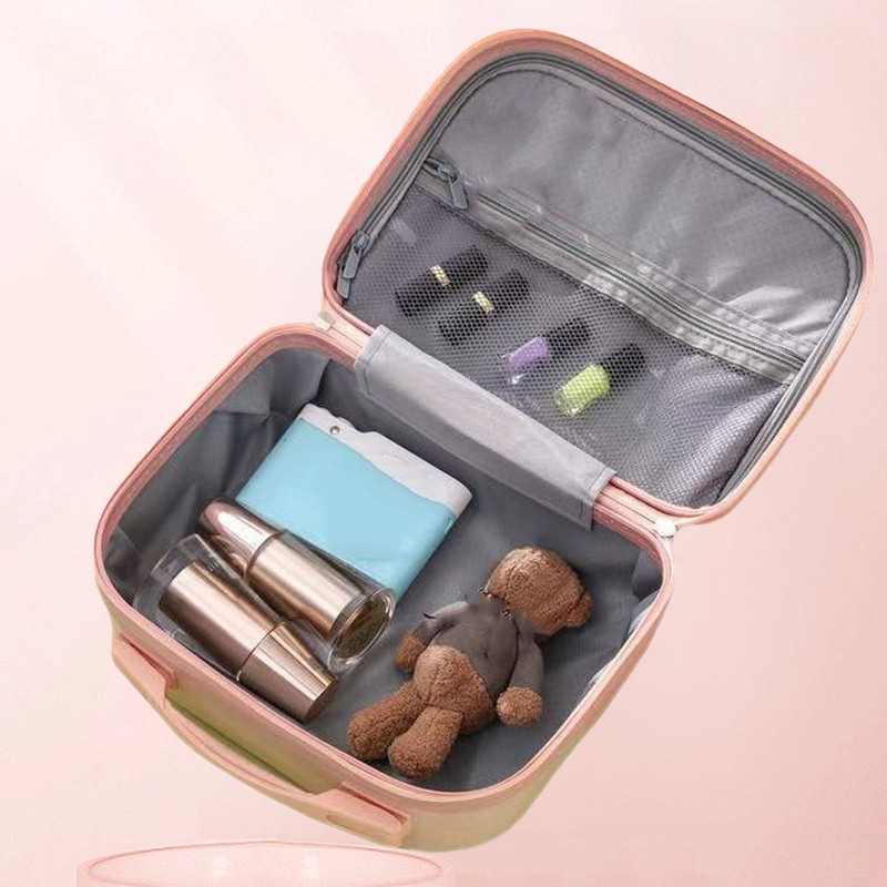 14inch Travel Makeup Hand Luggage with Elastic Strap Portable Handle