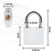 Lamondre Padlock 38mm Padlock with Keys Heavy Duty Padlock, High