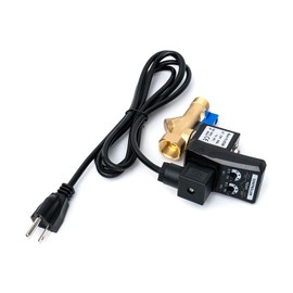 Automatic Air Compressor Drain Valve 1/2 Inch AC 110V with US Plug Power Cable, Pure Copper Timer Auto Drain for Compressed Systems