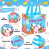 18 Pack Easter Egg Hunt Bags, 8.3×7.9×6 inch Large Easter