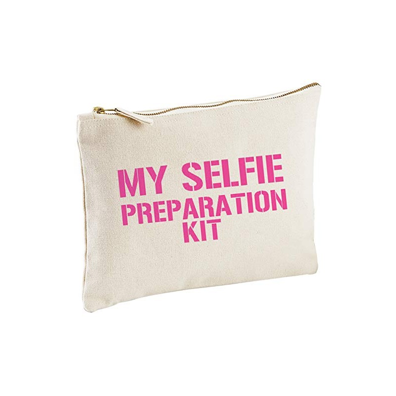 Lolmugs My Selfie Preparation Kit Make-up Bag 100% Cotton, 22x16cm,