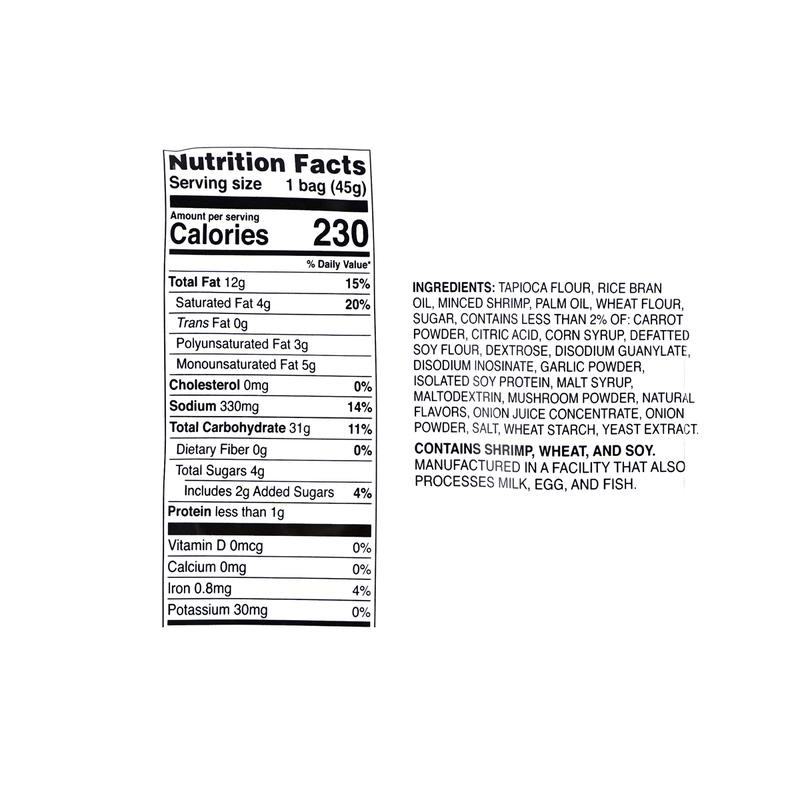 NONGSHIM Shrimp Flavored Chips 45g