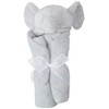 Angel Dear Cuddle Twins Blankie, Grey Elephant