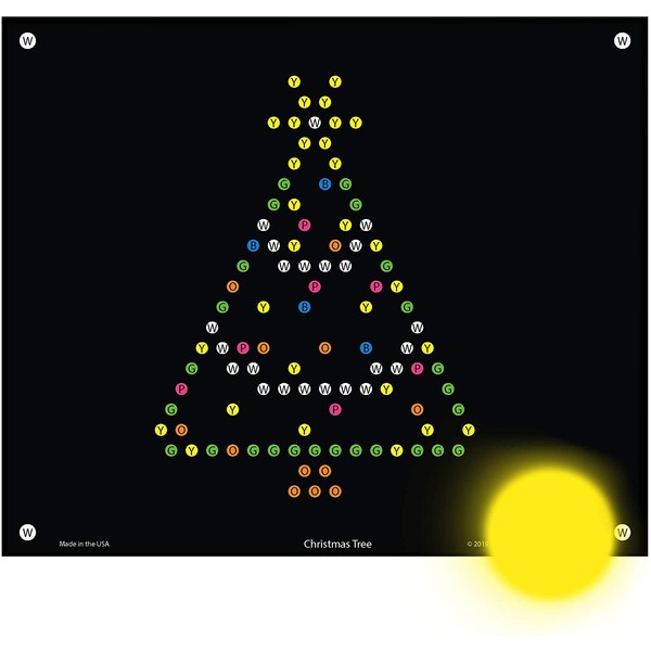IllumiPeg Holiday Refill templates for Basic Fun Lite Brite Ultimate Classic (10 Sheets, 7x8)