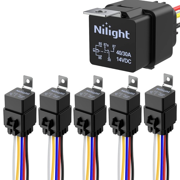 Nilight 200A Starter Relay 4 Pin Split Switch 12V Continuous