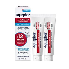 Aquaphor Children's Itch Relief Ointment, 1% Hydrocortisone Anti Itch Ointment for Skin Irritation, Insect Bites, Psoriasis, Skin Rashes Eczema & Pois
