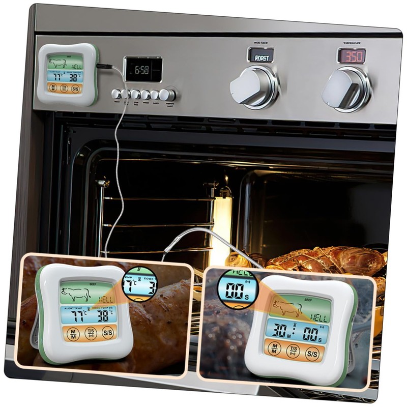 GRIRIW Touch Screen Food Thermometer Digital Thermometer for Cooking Accurate