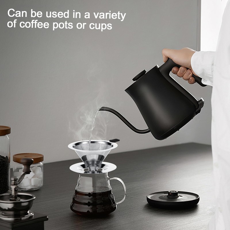 Kasanni Coffee Filter, Stainless Steel Coffee Filter, Reusable Coffee Filter,