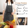DDUP Adjustable Apron Unisex Aprons with Double Pocket, Cooking Baking