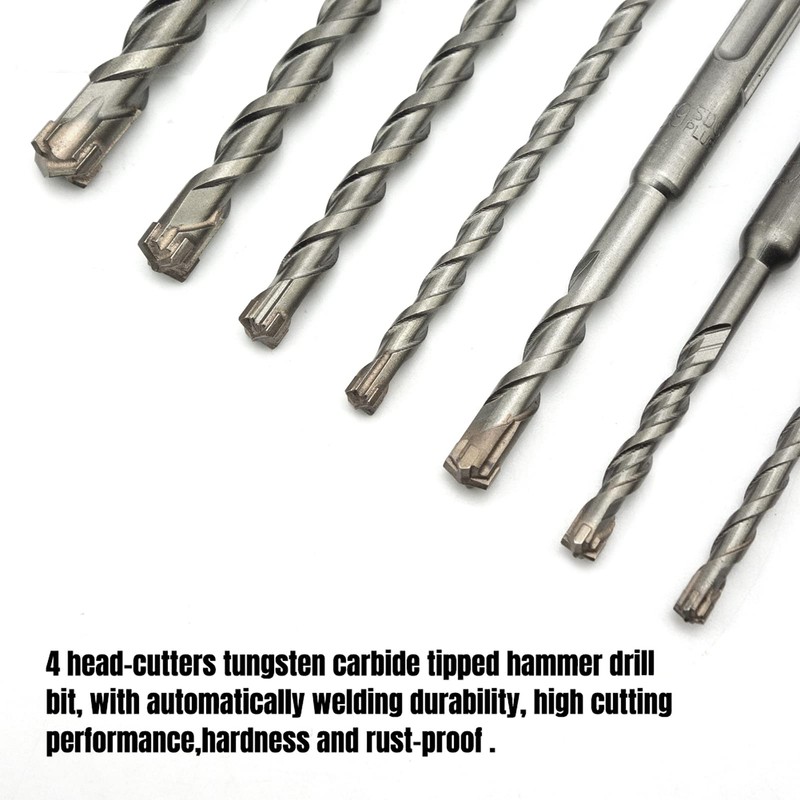 NORTOOLS Drill Sets 7 Pieces Rotary Hammer SDS Plus Drill