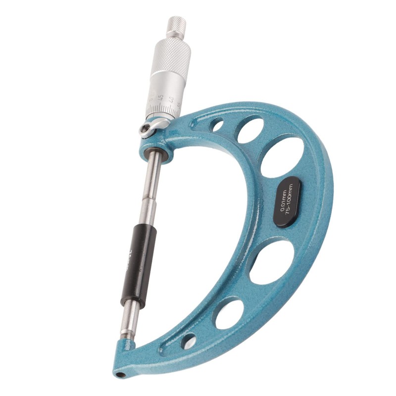 Micrometer Gauge, External Micrometer 0.01mm with Wrench, Stainless Steel Thickness