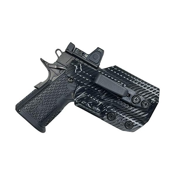 Inside The Waistband Belt Wing Tuckable Holster fits STI Staccato C2 (Carbon Fiber, Right-Hand Draw)