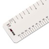 Rulex 30cm 12 inch Flat Oval Conversion Ruler - Imperial