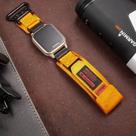 torbollo Compatible for Garmin Watch Band Venu/Venu Sq/Venu Sq 2/Venu Sq Music/Venu 2 Plus (Venu 2/Venu 2S Not Supported), Nylon Sports Strap With Woven Loop Design, 20mm Replacement Strap