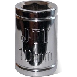 Johnson Tuff Tools, 10mm Socket, 3/8 Inch Drive, Chromium Molybdenum, Socket, 6-Point Design, JTT - (JTT001)