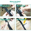 100PCS Adhesive Cable Ties Cable Clips, Self-adhesive Nylon Cable Straps,