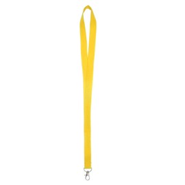 Karteo Lanyard with Carabiner Yellow [Pack of 10] Lanyard Lanyards Blank for Card Sleeves ID Access Cards