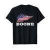 Boone Birthday First Name Family Last Name Flag T-Shirt