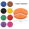 EHR Magnetic Fraction Tiles Circles, 51 pcs Fraction Tiles Set,