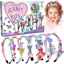 Unicorn Gifts for Girls - Craft Kits for Kids 5-12 | Gifts for 5 6 7 8 Year Old Girls | Hair Accessories Making Set | That Allows Girls to Make Their Own Unique DIY Unicorn Toys Hair Accessories