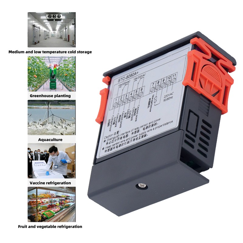 BERM Microcomputer Temperature Controller Intelligent Digital Thermostat for Freezer 220VAC