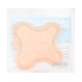 Cardinal Health™ Silicone Bordered Foam Dressing, Sacral, 9.2 x 9.2IN, Case of 5 Boxes of 5