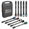 EWK 10 Pcs 1/2" Impact Torque Limiting Extension Bar Set,