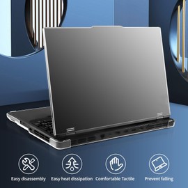 yiodelu Laptop Case for 2024/2023 Legion Pro 5i/5 Gen 9/8 16 inches Hard Shell Protective Cover PC Material Hard Protective case Anti-Scratch Shookproof (Frosted Transparent)