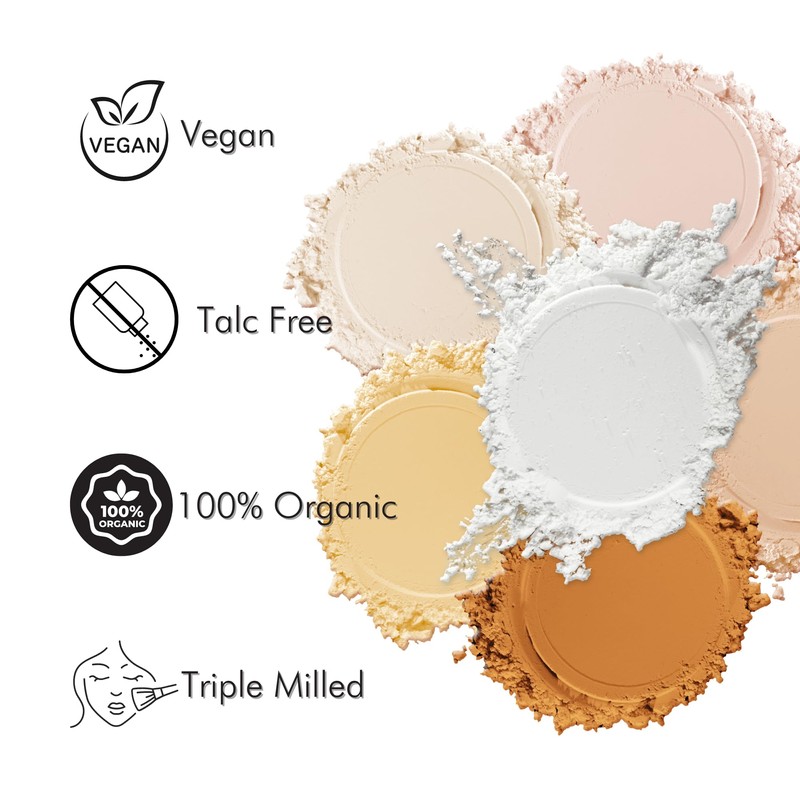Cinema Secrets Ultralucent Setting Powder- Colorless. Talc-Free Loose Mineral Powder