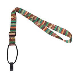 Qintreesify Ukulele Strap Adjustable Bohemian Style Printing Ribbon Clip-on Guitar Belt Instrument Guitar Sling Accessories Ukulele Accessories Guitar Straps