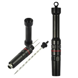 Generic 4 in-One Cigar Punch Cutter Draw Tool and Poker, Black