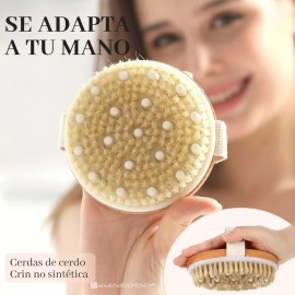 Universo en Linea Cepillo Corporal Cerdas Naturales Elimina Células Muertas