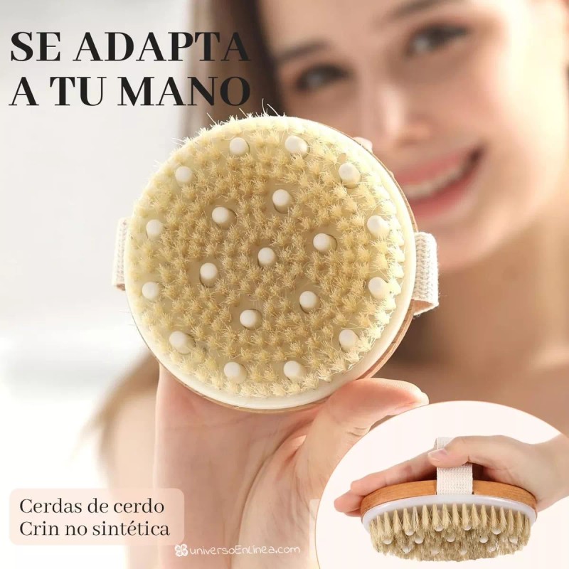 Universo en Linea Cepillo Corporal Cerdas Naturales Elimina Células Muertas