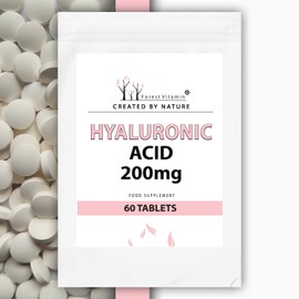 Forest Vitamin - Hyaluronic Acid 200mg - 60 Tabletten - Hyaluronsäure - Einfache und sichere Zusammensetzung - Gelenke, Knochen, Muskeln - Gesundheit und Schönheit